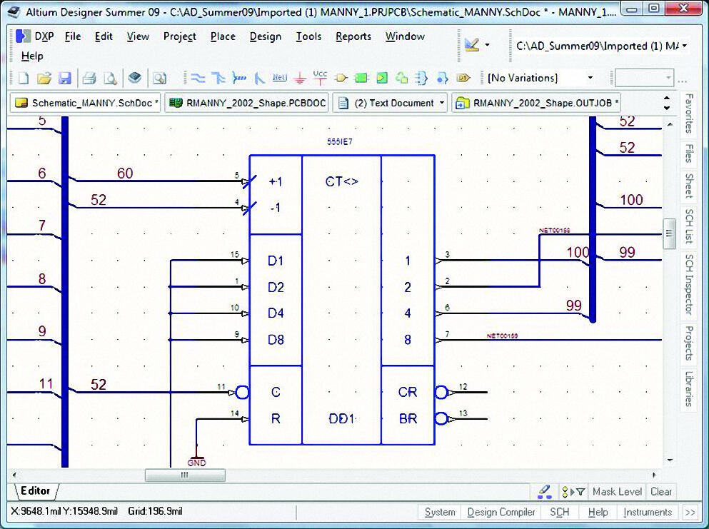 Схема altium designer